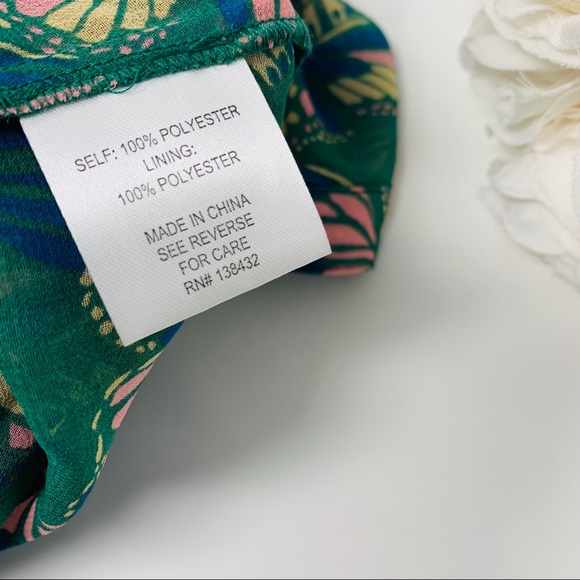 SOLD ModCloth Truly You Floral Green Overlay - Picture 7 of 8